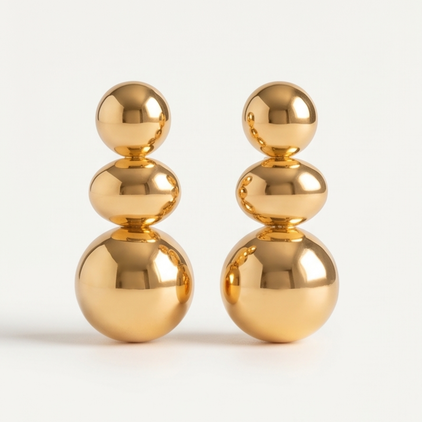 Chunky Elegant Earrings – Stainless Steel & Gold Plated