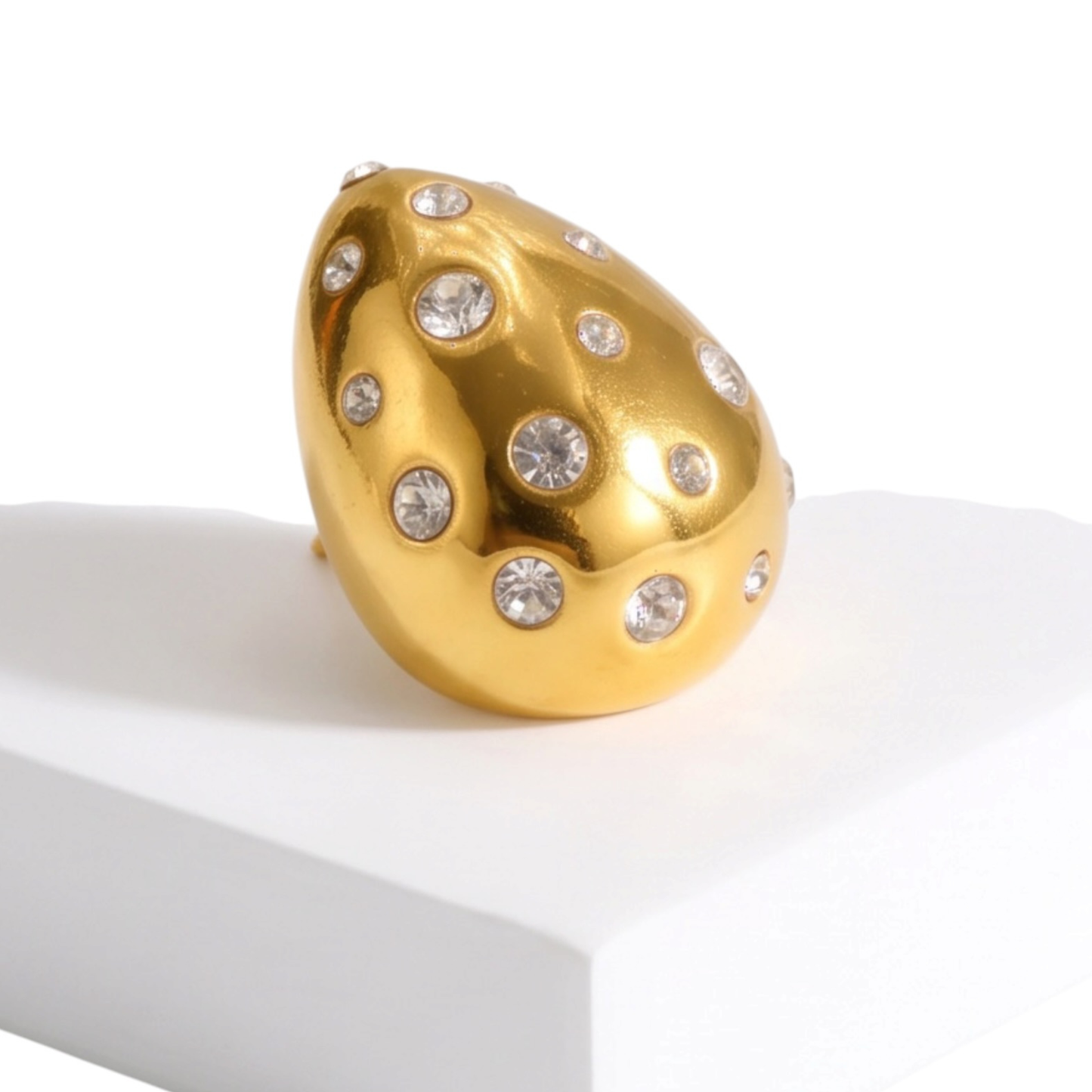 Stainless steel-18K Gold Plated Drop Earrings