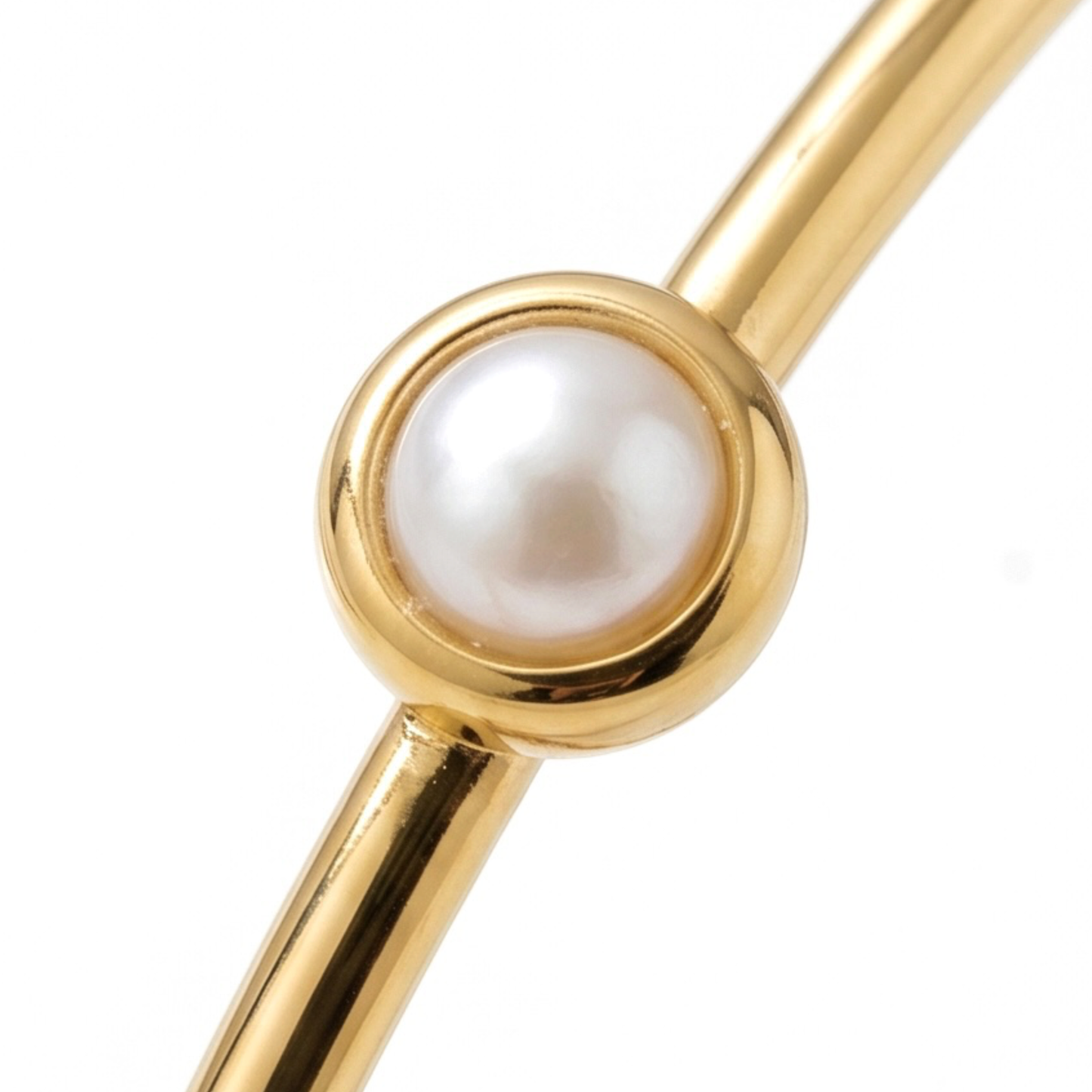 18K Gold Plated-Stainless steel Bangle Bracelet