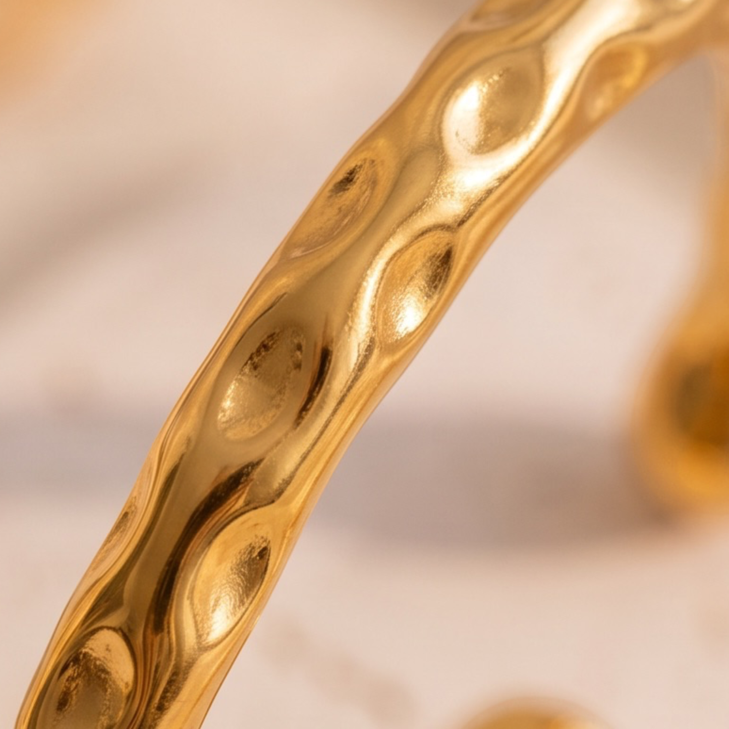 18k Gold Plated-stainless steel Cuff Bracelet