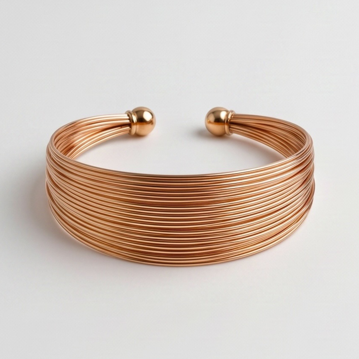 10K Gold Plated Adjustable Bangle Bracelet – Open Cuff