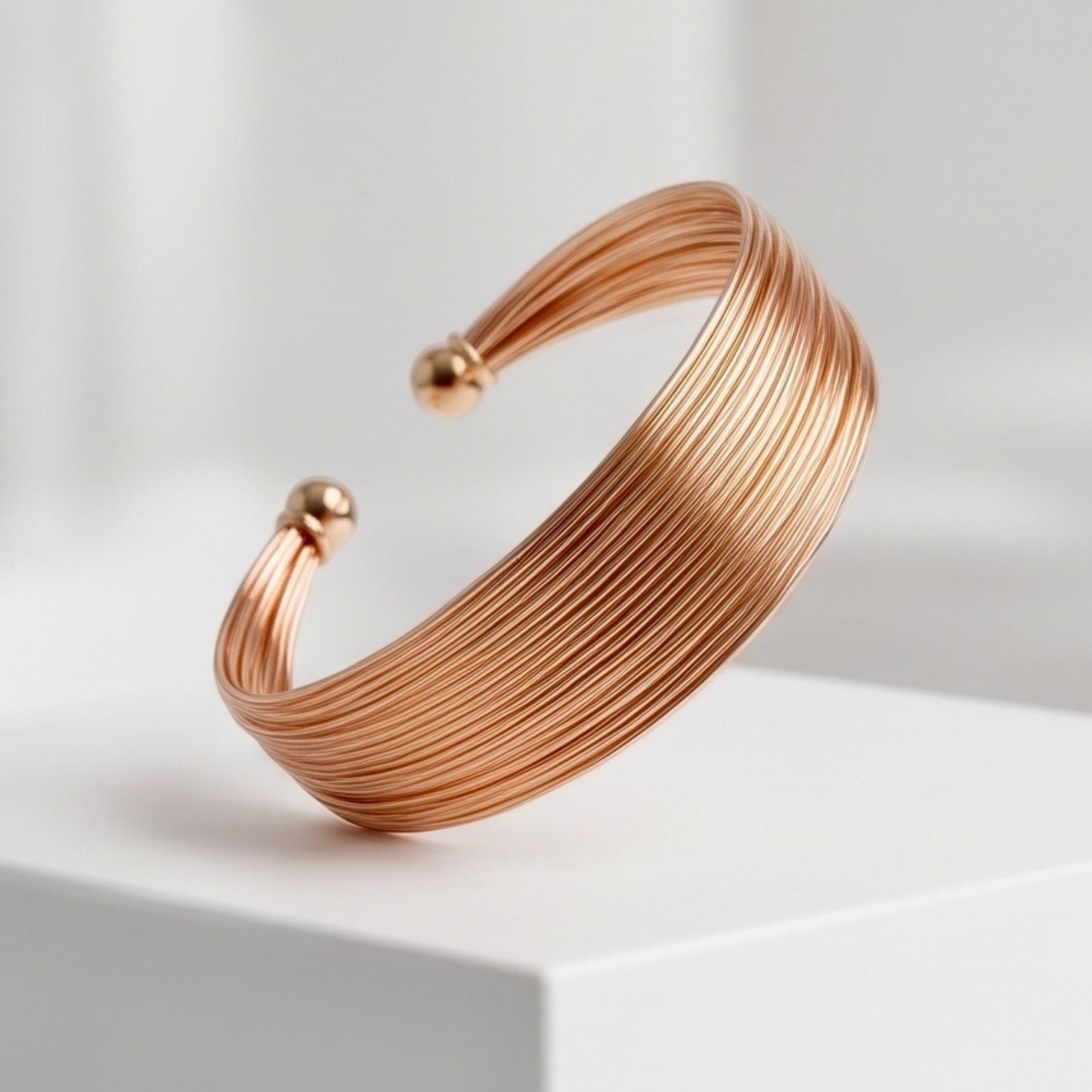 10K Gold Plated Adjustable Bangle Bracelet – Open Cuff