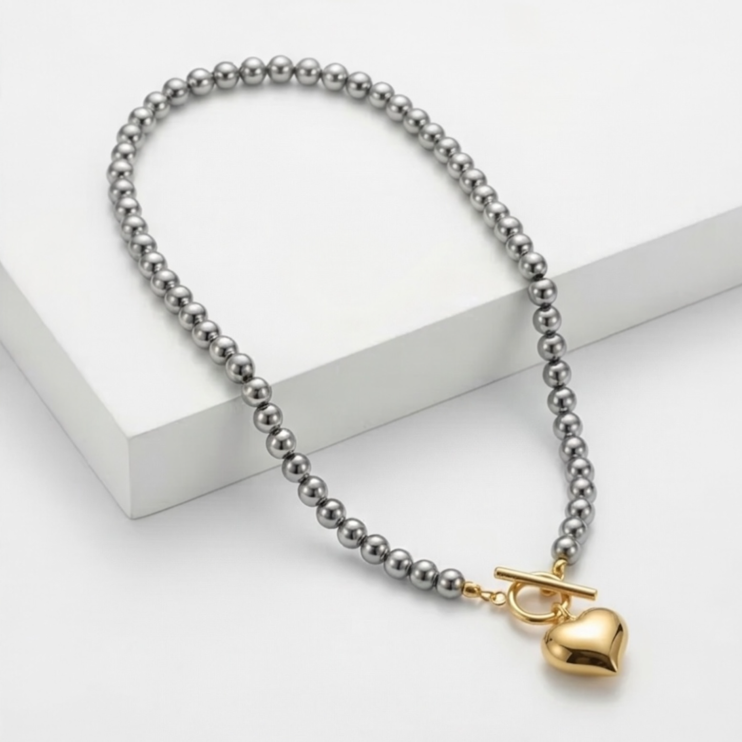 Stainless steel Heart pendant necklace