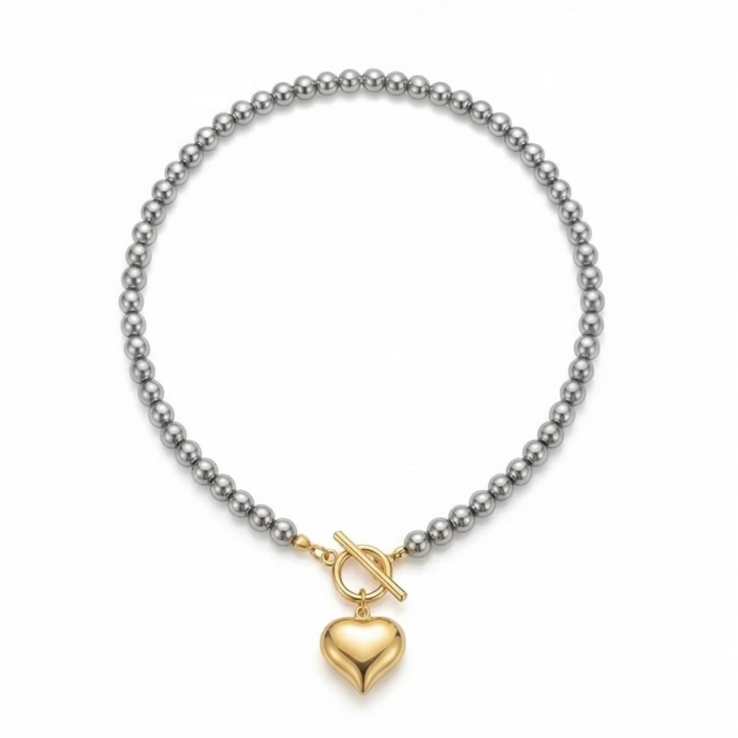 Stainless steel Heart pendant necklace