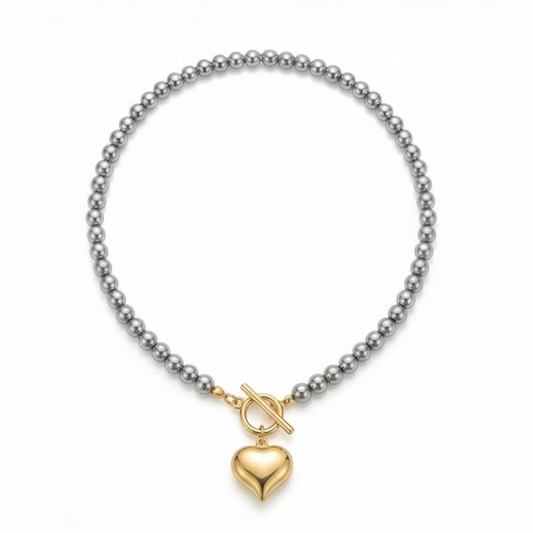 Stainless steel Heart pendant necklace