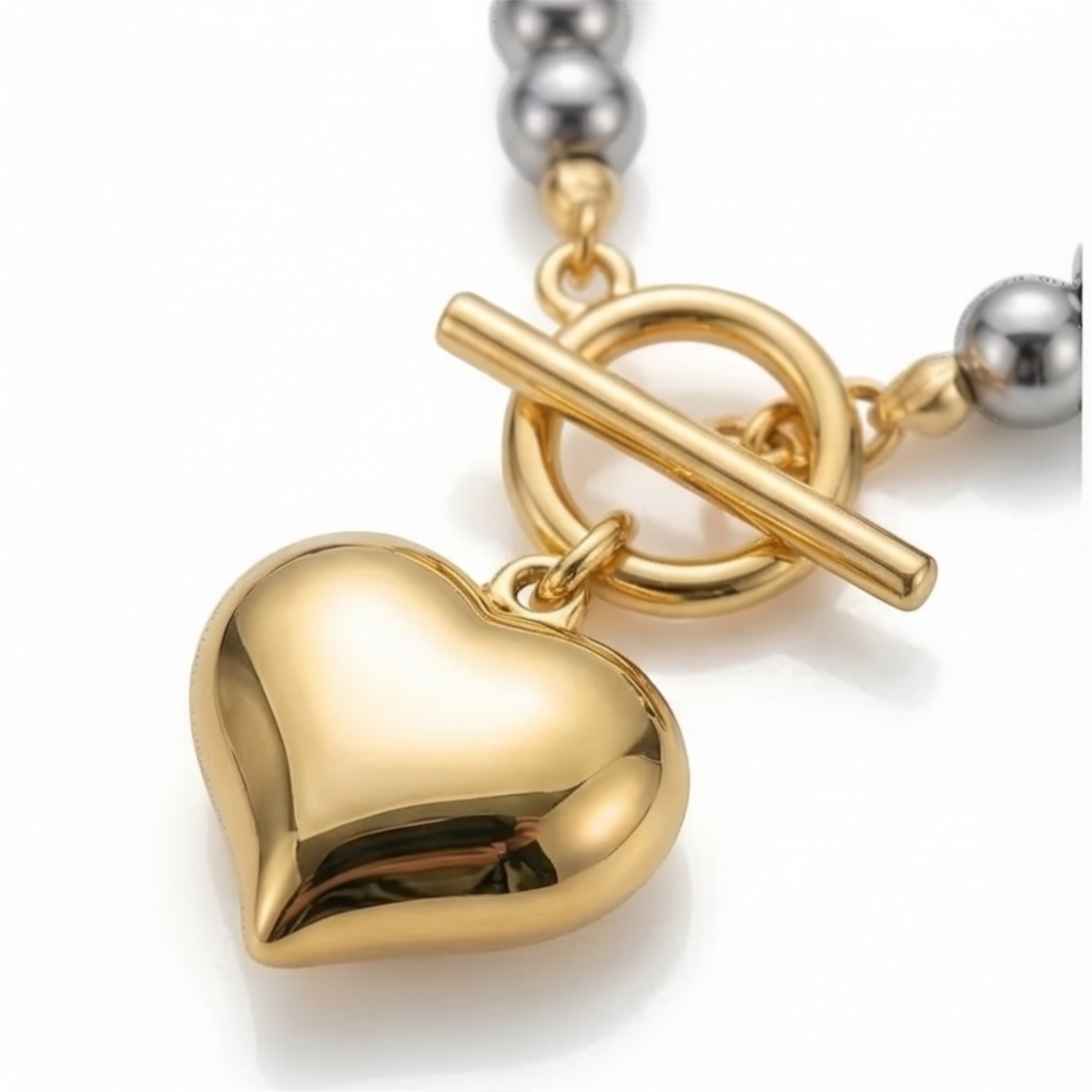 Stainless steel Heart pendant necklace