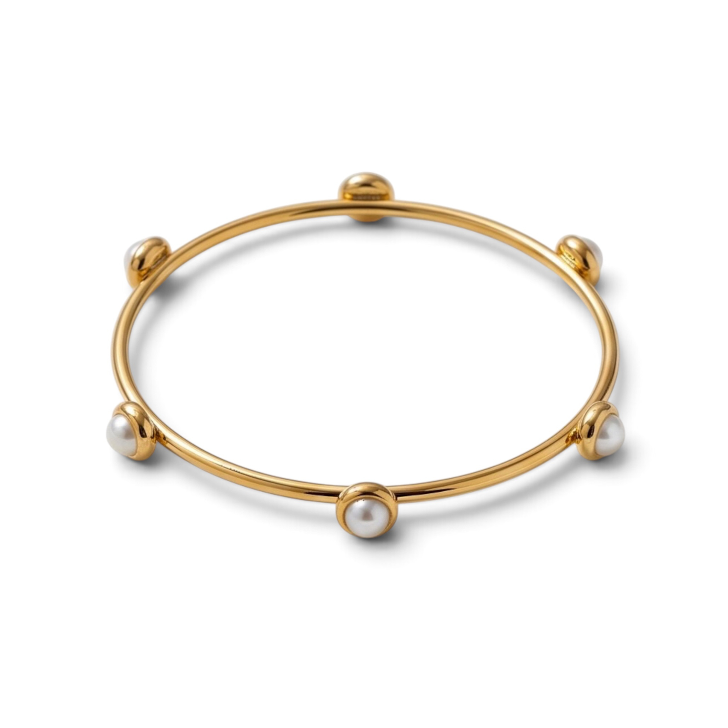 18K Gold Plated-Stainless steel Bangle Bracelet