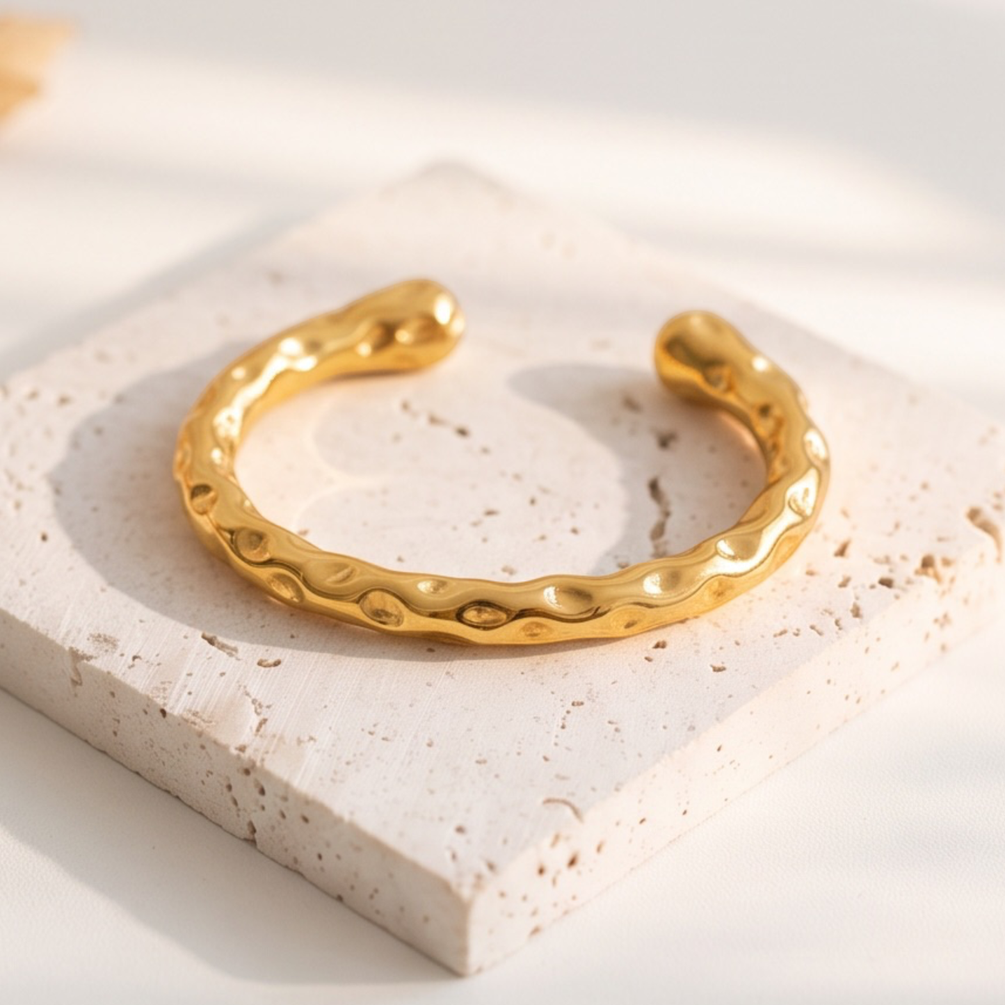 18k Gold Plated-stainless steel Cuff Bracelet