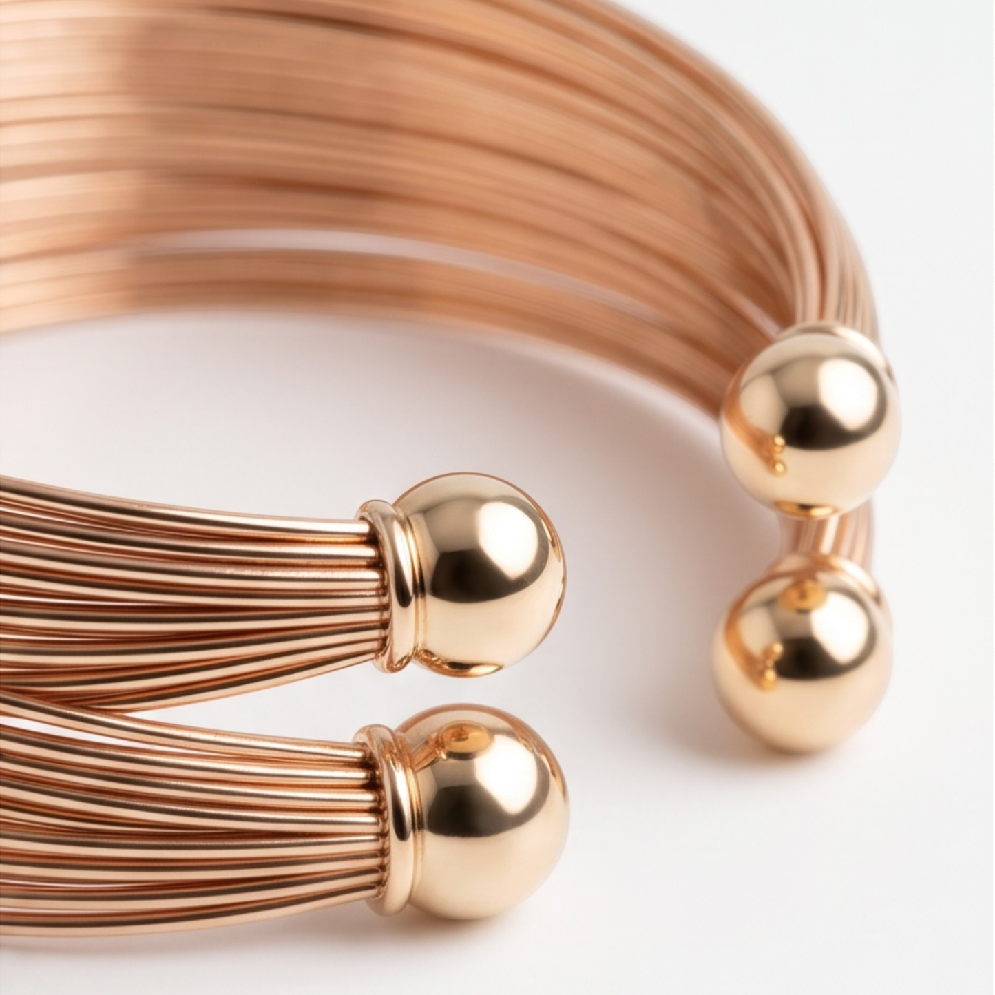 10K Gold Plated Adjustable Bangle Bracelet – Open Cuff