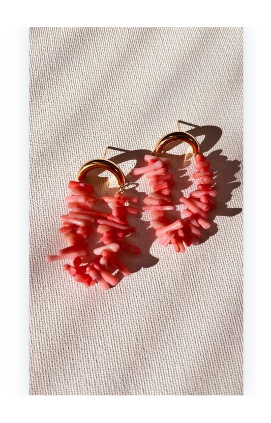 Colorful Natural Stone Boho Earrings