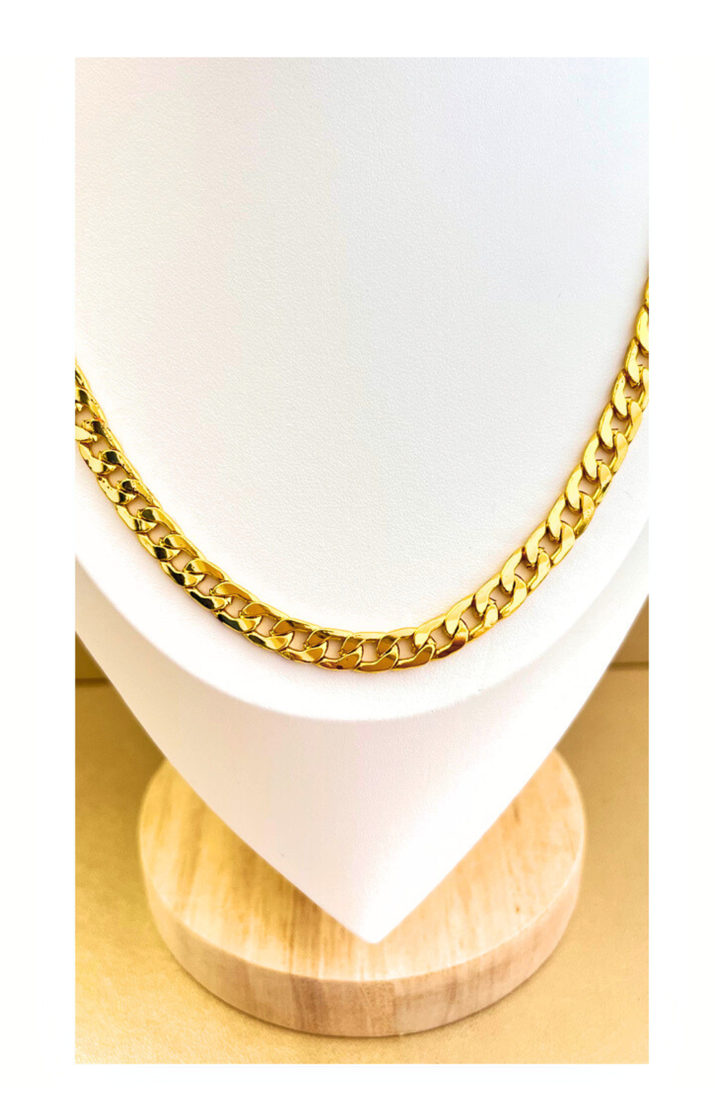 Trendy Men's Chain – 18K Gold-Plated Urban Style