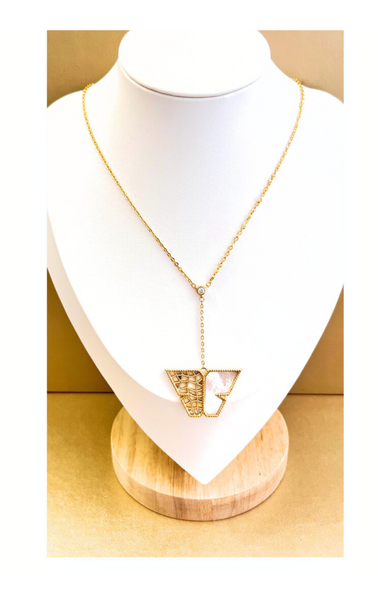 18k Gold Plated Chain with Butterfly Pendant