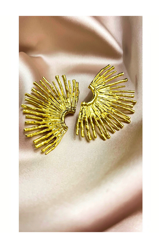 Alloy Plated Ear Stud Earrings