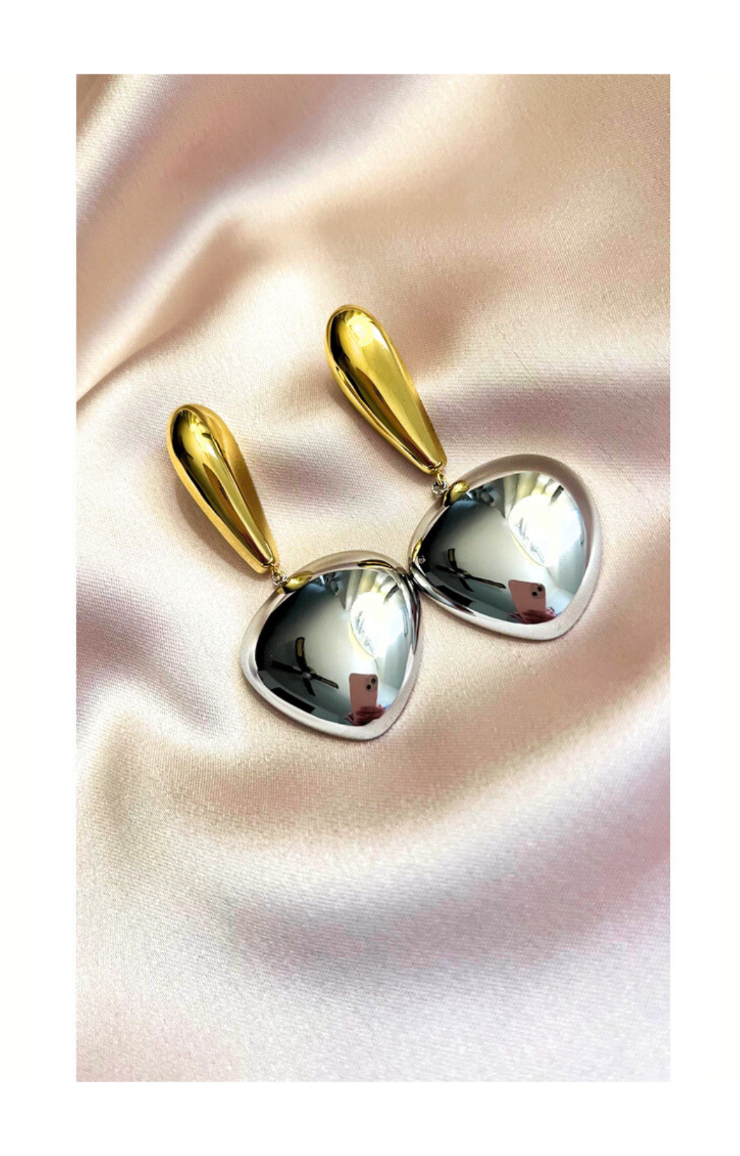 Stainless Steel 18K Gold Plated Earrings
