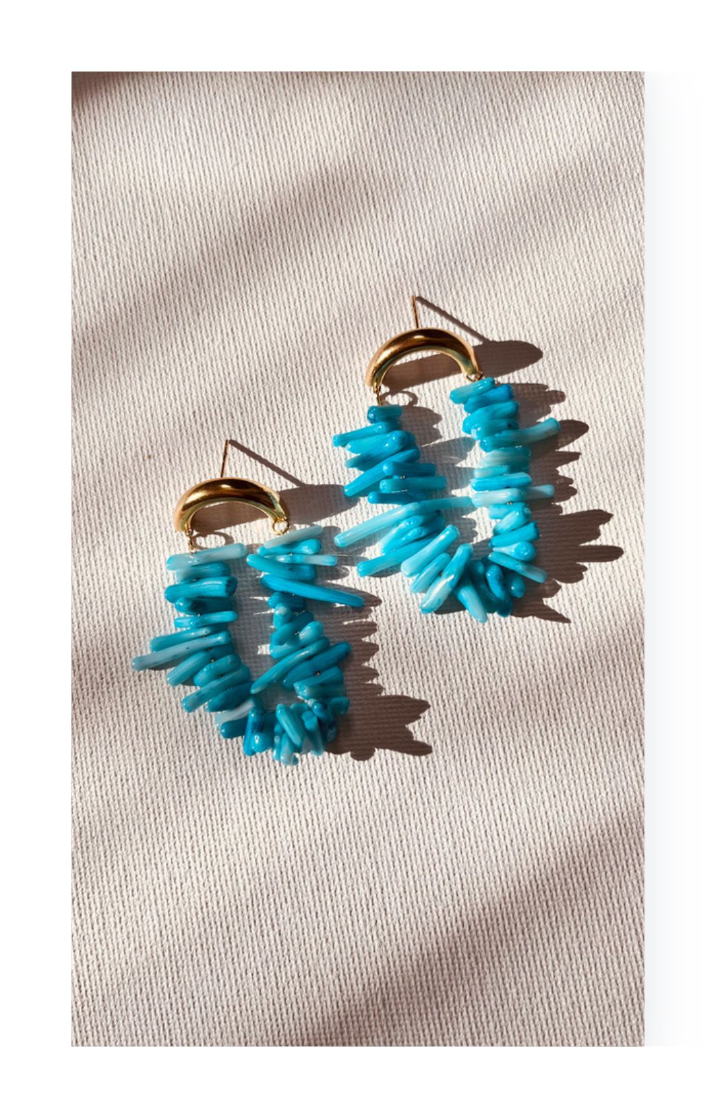Colorful Natural Stone Boho Earrings