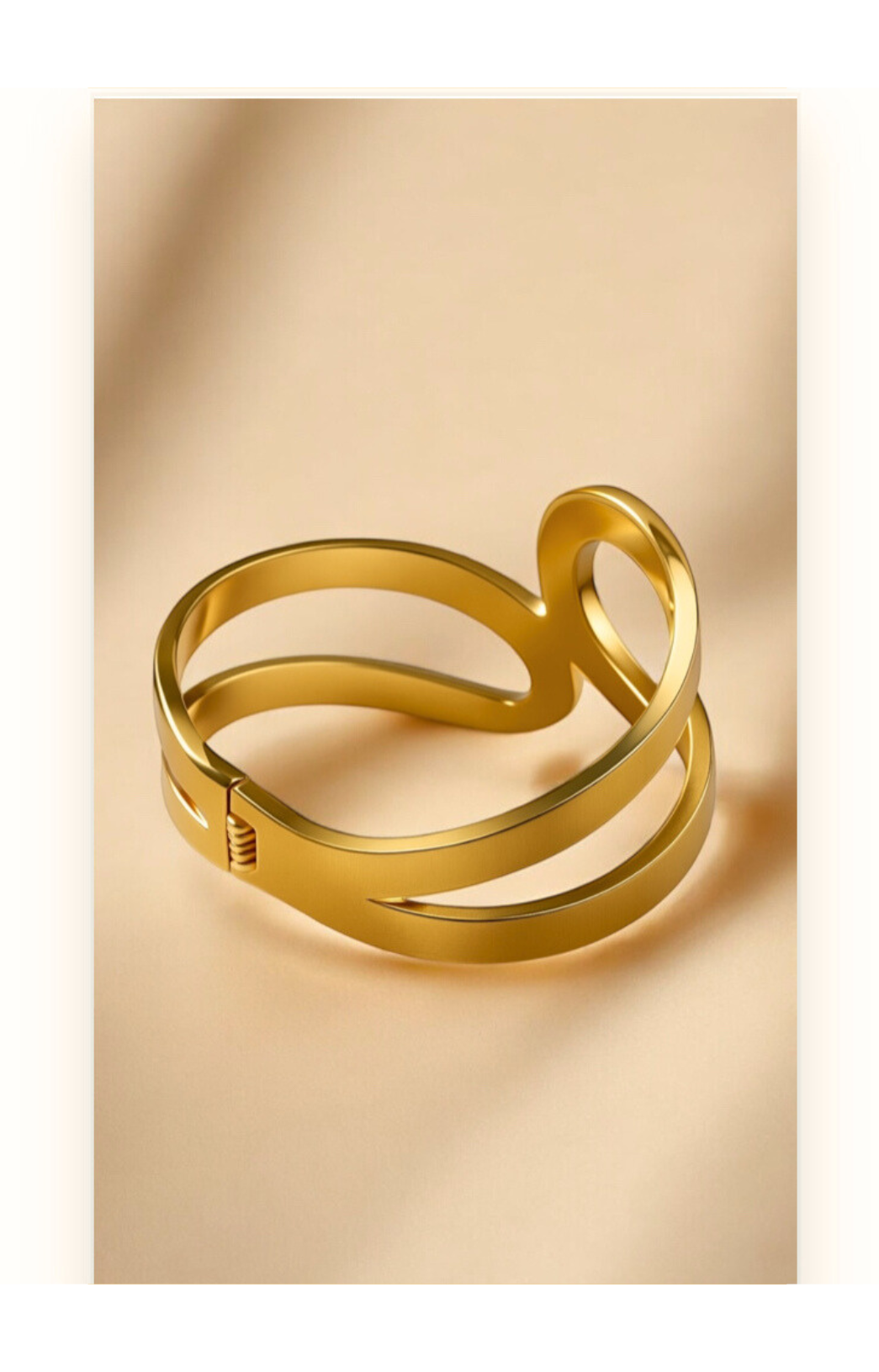 Stainless Steel Open Cuff Bangle Bracelet