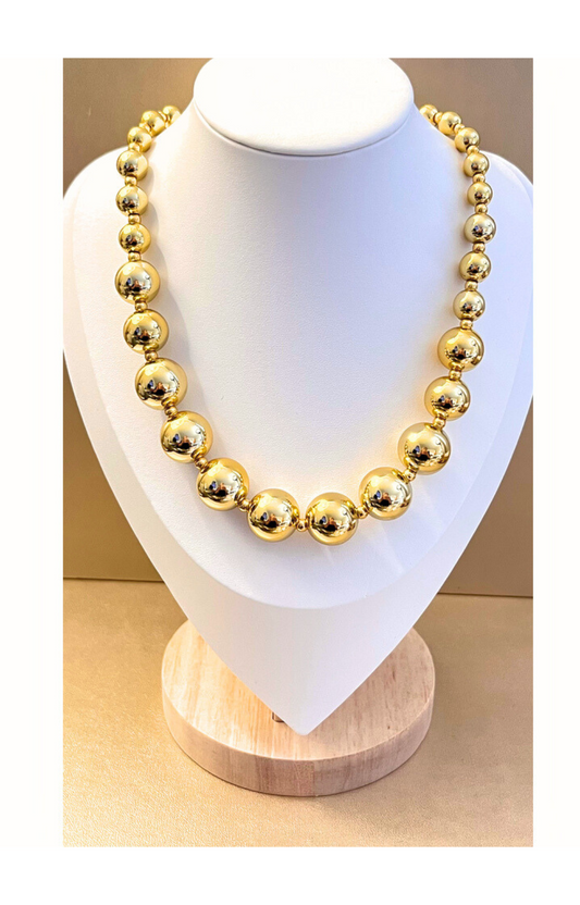 Golden- Alloy-Plating Punk Style Choker-Necklace