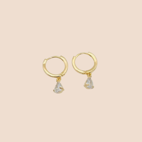 Gold-Plated Copper Hoop Earrings