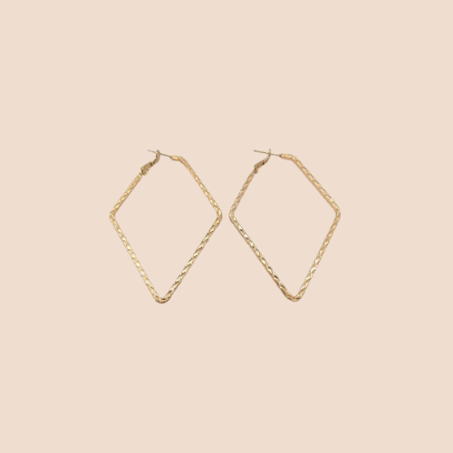 Lightweight 10K Gold-Plated Drop Earrings