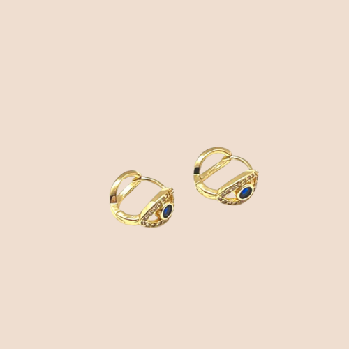 Gold-Plated Huggie Hoop Earrings