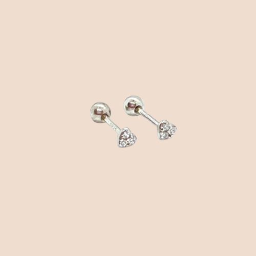 .925 sterling silver ear stud earrings