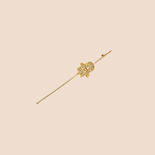 Cross-Style Auricle Piercing Earrings with Gold-Plated Copper